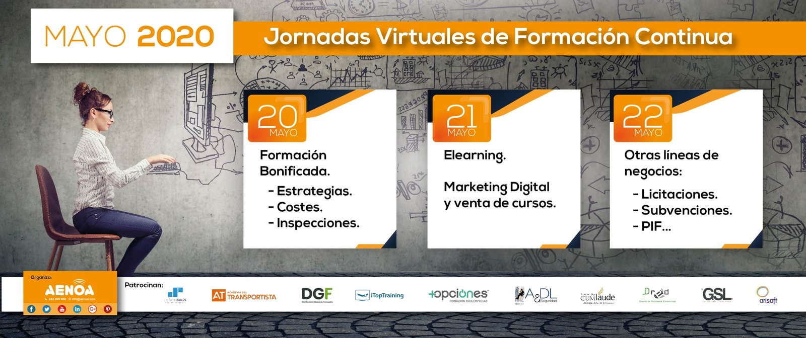 Jornadas virtuales formacion programada bonificada continua aenoa